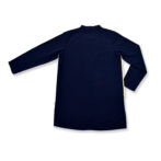 Boys Kurta with Golden Printed Attached Jacket & Pyjama-Navy - Image 4