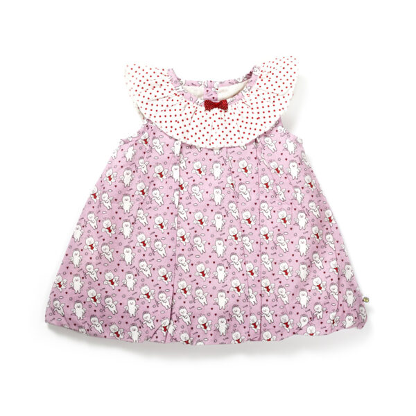 Girls 100% Organic Cotton Angels Printed Balloon Frock