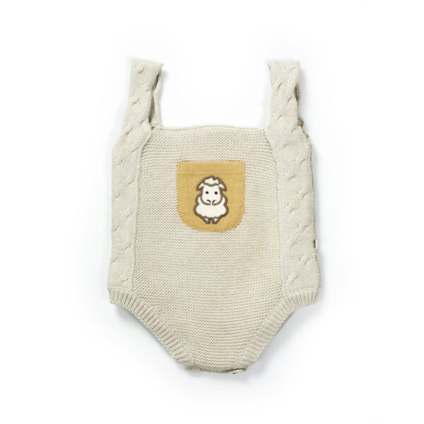 Unisex Sheep Printed Baby Sweater Bodysuits