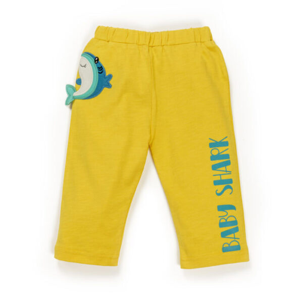 Baby Girls Fish Embroidered & Printed Pants