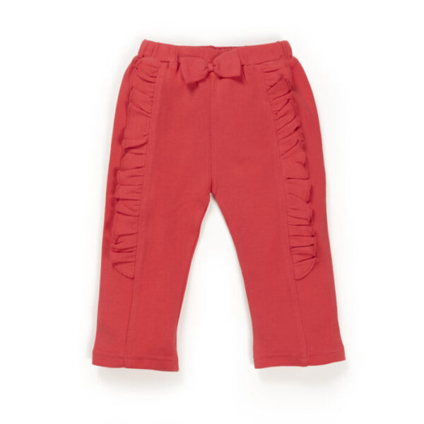 Baby Girls 100% Organic Cotton Frilled Pant