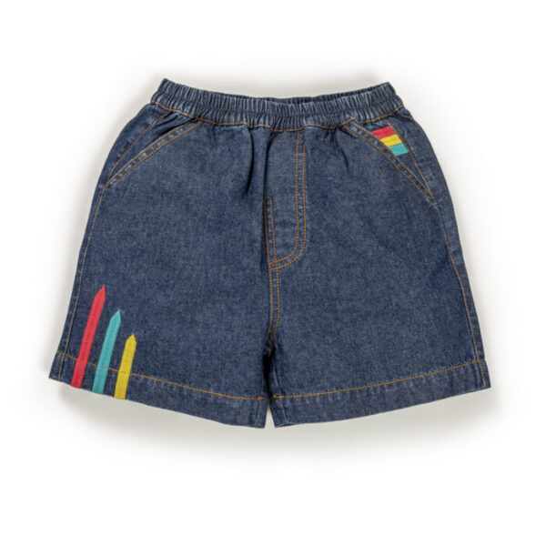 Kids Unisex Embroidered 100% Organic Cotton Shorts
