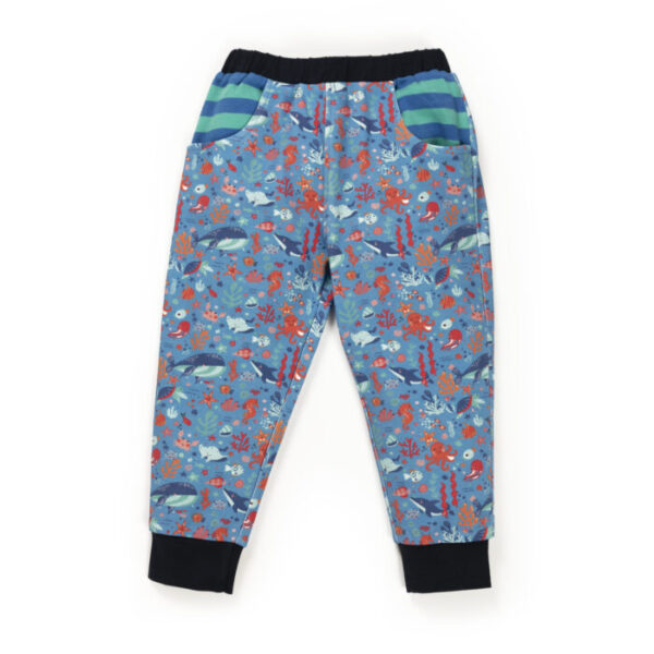 Kids Boys Sea Life Printed 100% Organic Cotton Pants
