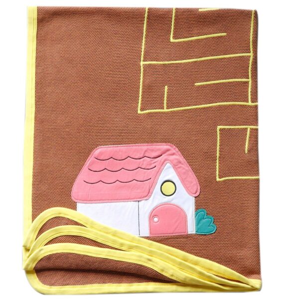 Unisex Route Puzzle Embroidered Warm Baby Blanket
