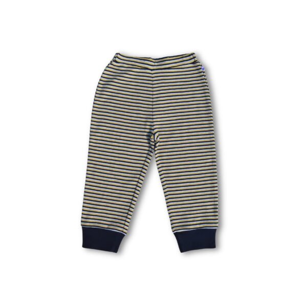 100% Organic Cotton Striped Pant - Yellow & Black