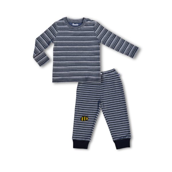 100% Organic Cotton Striped Tee With Coordinating Pant Set