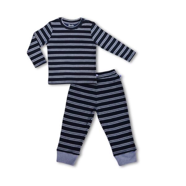 100% Organic Cotton Striped Tee With Coordinating Pant Set
