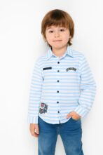 Boys Organic Cotton Poplin White Shirt